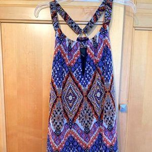 INC Keyhole Halter Neckline Sleeveless Top- NWT